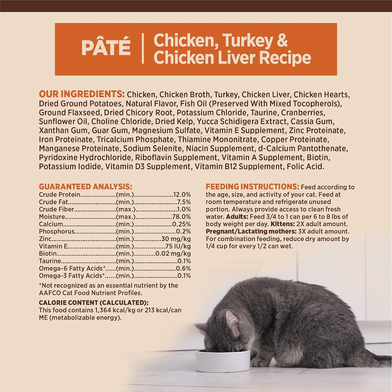 Wellness CORE Pate Adult Canned Wet Cat Food, Natural, Protein Rich, Grain Free, Turkey and Duck Recipe, 3 oz, Pack of 12 Cans