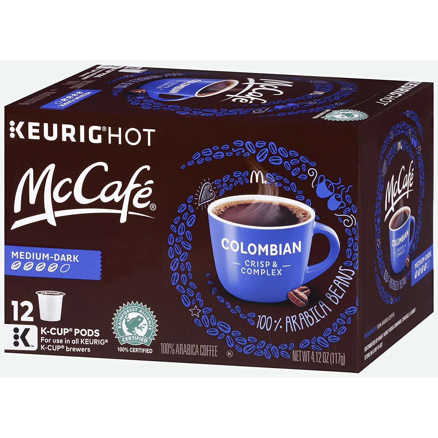 McCafe Colombian Keurig K Cup Coffee Pods (12 Count, 4.12 oz Box)