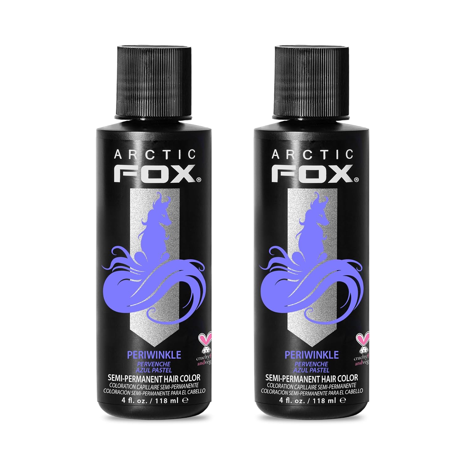 ARCTIC FOX Virgin Pink Semi-Permanent Hair Color - Vegan - 4 fl oz | Vivid and Vibrant, Cruelty Free, Ammonia Free, Peroxide Free, , Cream Formula