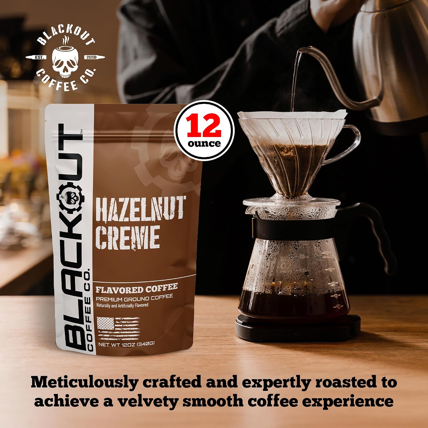 Blackout Coffee Blueberry Crumble Ground Coffee, Medium Roast, 12 oz