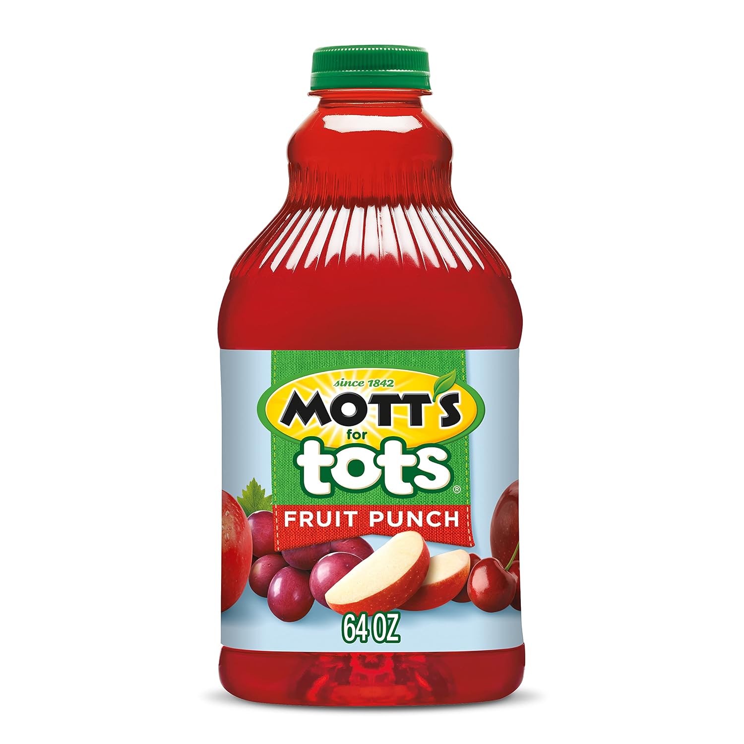 Mott's For Tots Apple, 64 Fl Oz Bottle, Juice With Purified Water, Good Source Of Vitamin C, 40% Less Sugar Than 100% Apple Juice, No Artificial Sweeteners
