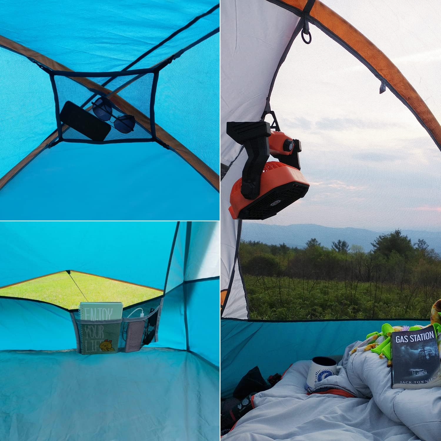 Camping Tent 2-4 Person, Waterproof Windproof Tent with Rainfly Easy Set up-Portable Dome Tents for Camping…