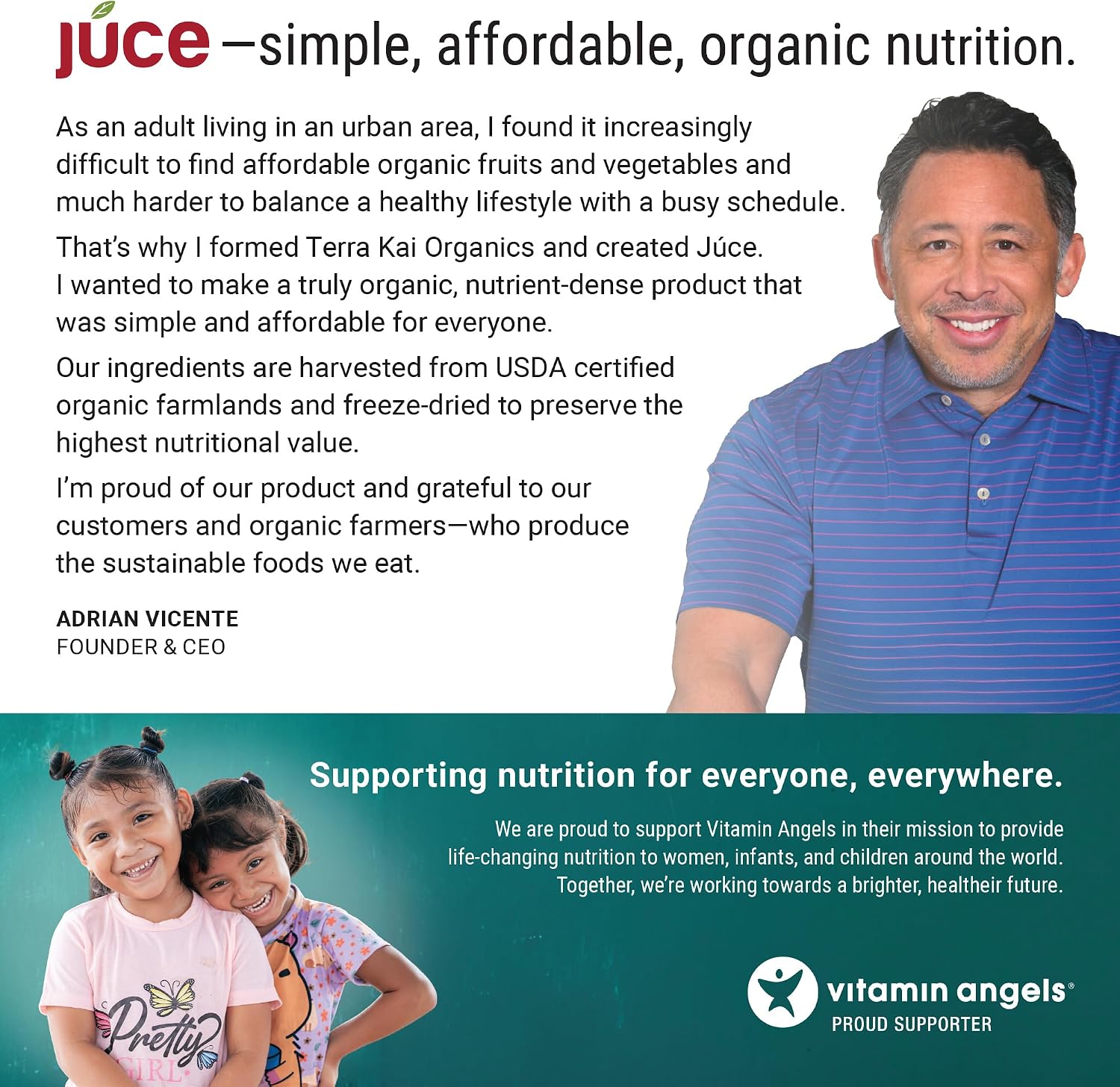 Juce Greens Organic Superfood Powder | 64 Superfoods | 20 Servings | Harvest Apple flavor | 6 adaptogenic mushrooms
