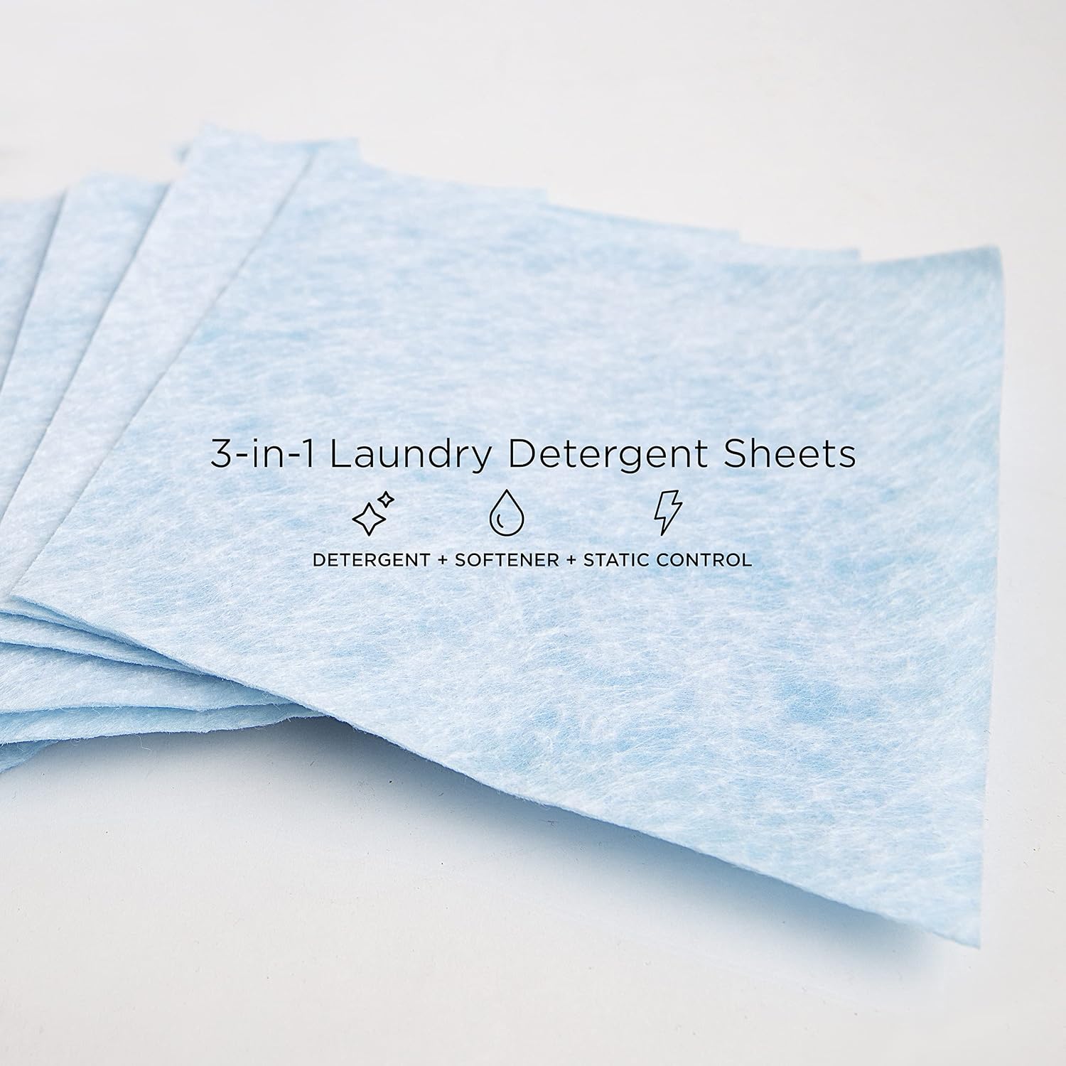 WashEZE (10 Ct) All in One Laundry Sheets Scented - Detergent-Fabric Softener-Stain Fighter - Static Guard Soap Sheet -All in One Detergent Sheet