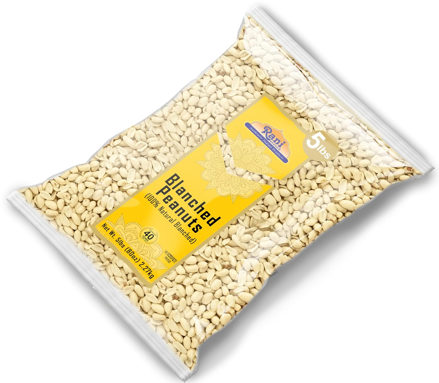 Rani Peanuts, Raw Whole With Skin (uncooked, unsalted) 14oz (400g) ~ All Natural | Vegan | Kosher | Gluten Friendly | Fresh Product of USA ~ Spanish Grade Groundnut/Red-skin