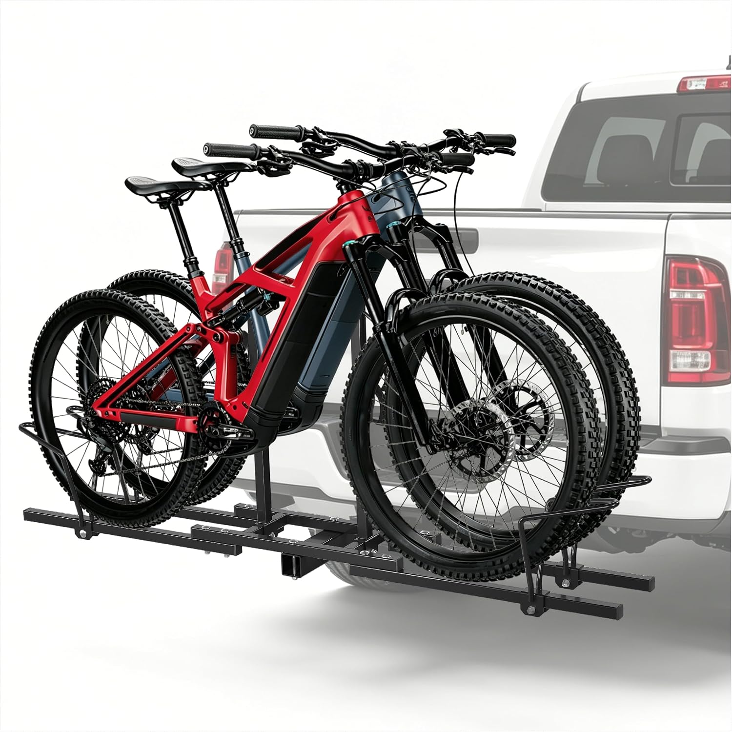 Hitch Mount Bike Rack Carrier Upright 2 Mountain Bike Rack Hitch Carrier 2" Rear for SUV Van Truck Bike Rack