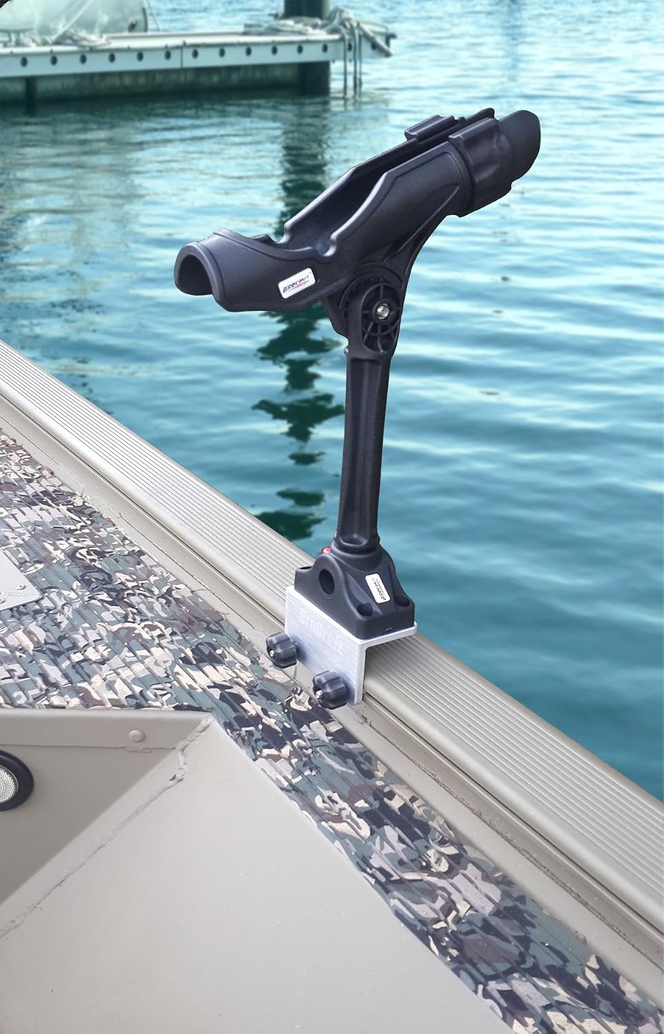 Brocraft Power Lock Rod Holder for 90 Degree Boat and Versatrack Track Systems