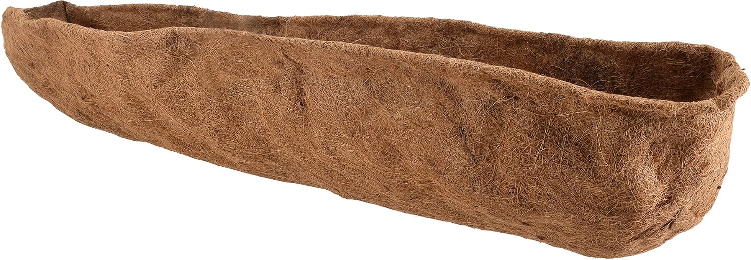 Arcadia Garden Products Extra Durable CB52 18-inch Coco Liner for Half Round Circle Wall Mounted Planters
