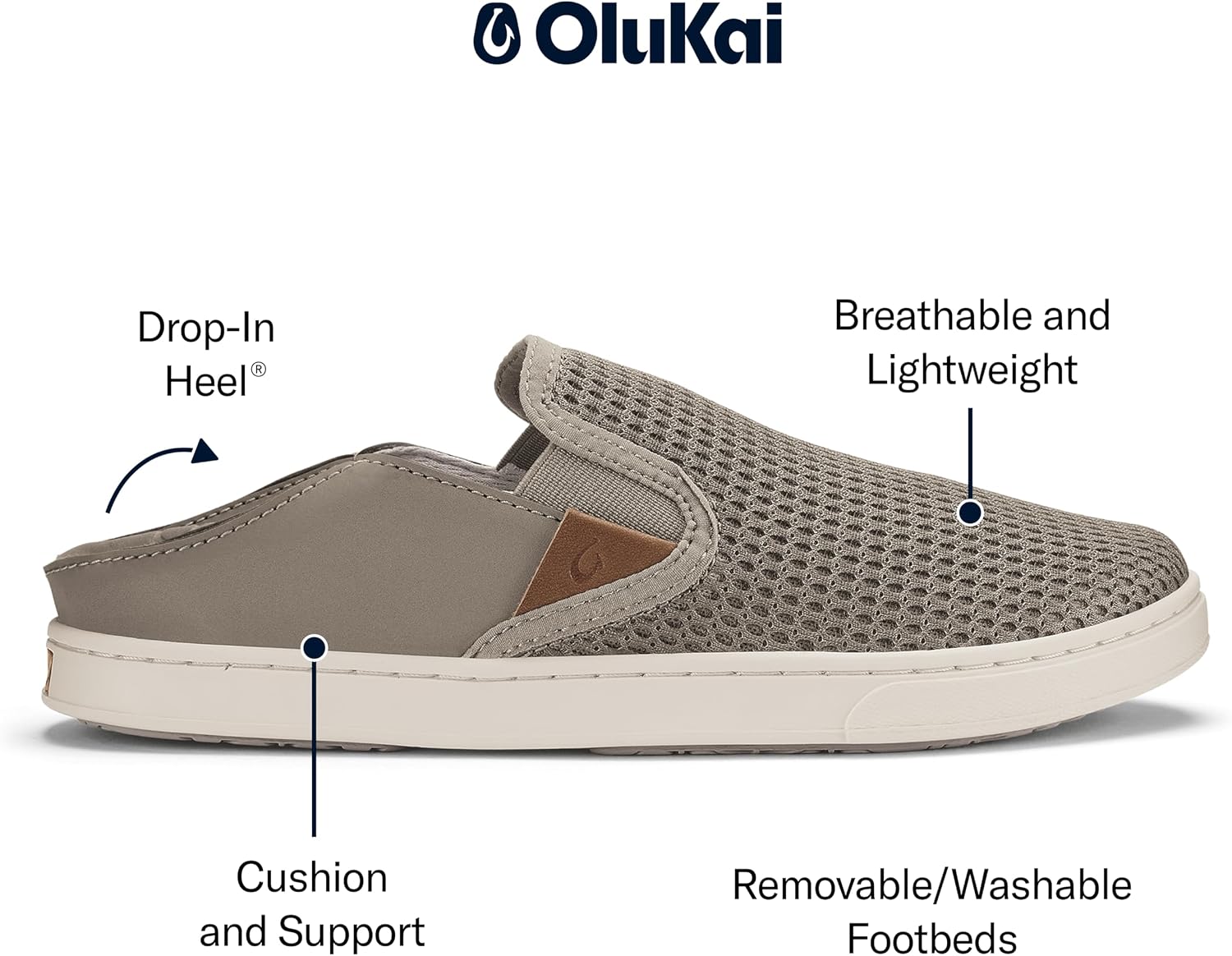 OluKai Pehuea Women's Slip On Sneakers, Casual Everyday Shoes