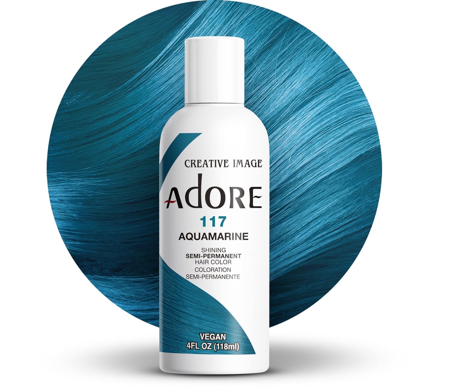 Adore Semi Permanent Hair Color, 107 Mocha, 4 Fl Oz | Vegan & Cruelty-Free Brown Hair Dye | No Ammonia, No Peroxide, No Alcohol