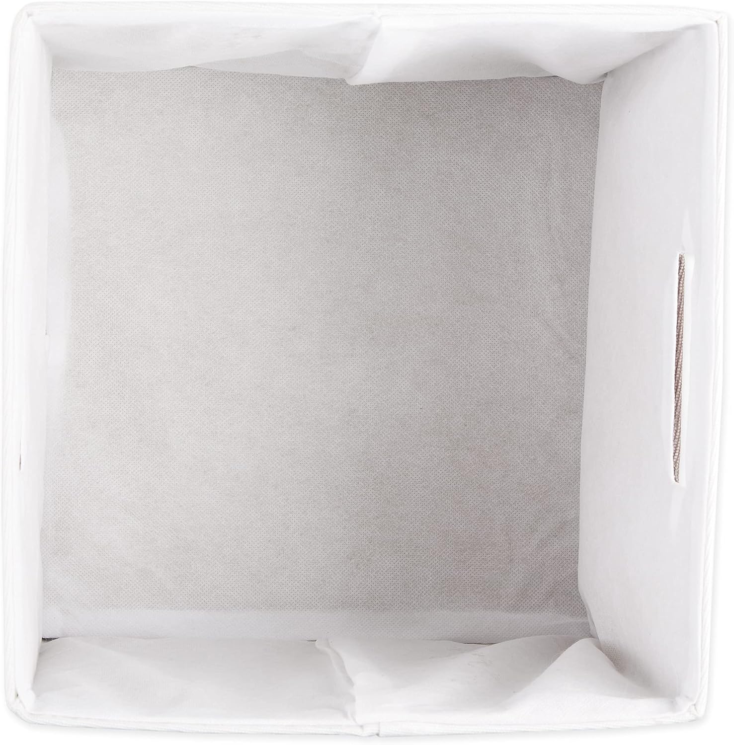 DII Polyester Cube Storage Collection Collapsible Hard Sided Bin, 13x13x13, Black