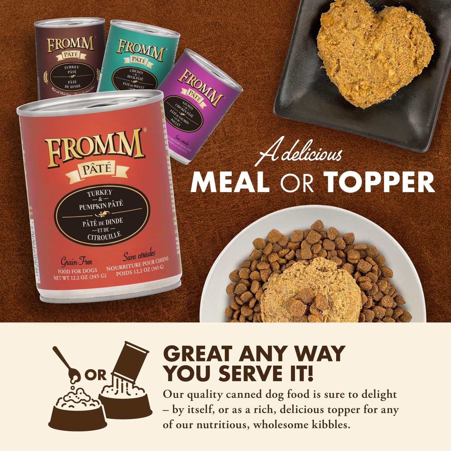 Fromm Venison & Lentil Pate Dog Food - Premium Wet Dog Food - Venison Recipe - Case of 12 Cans