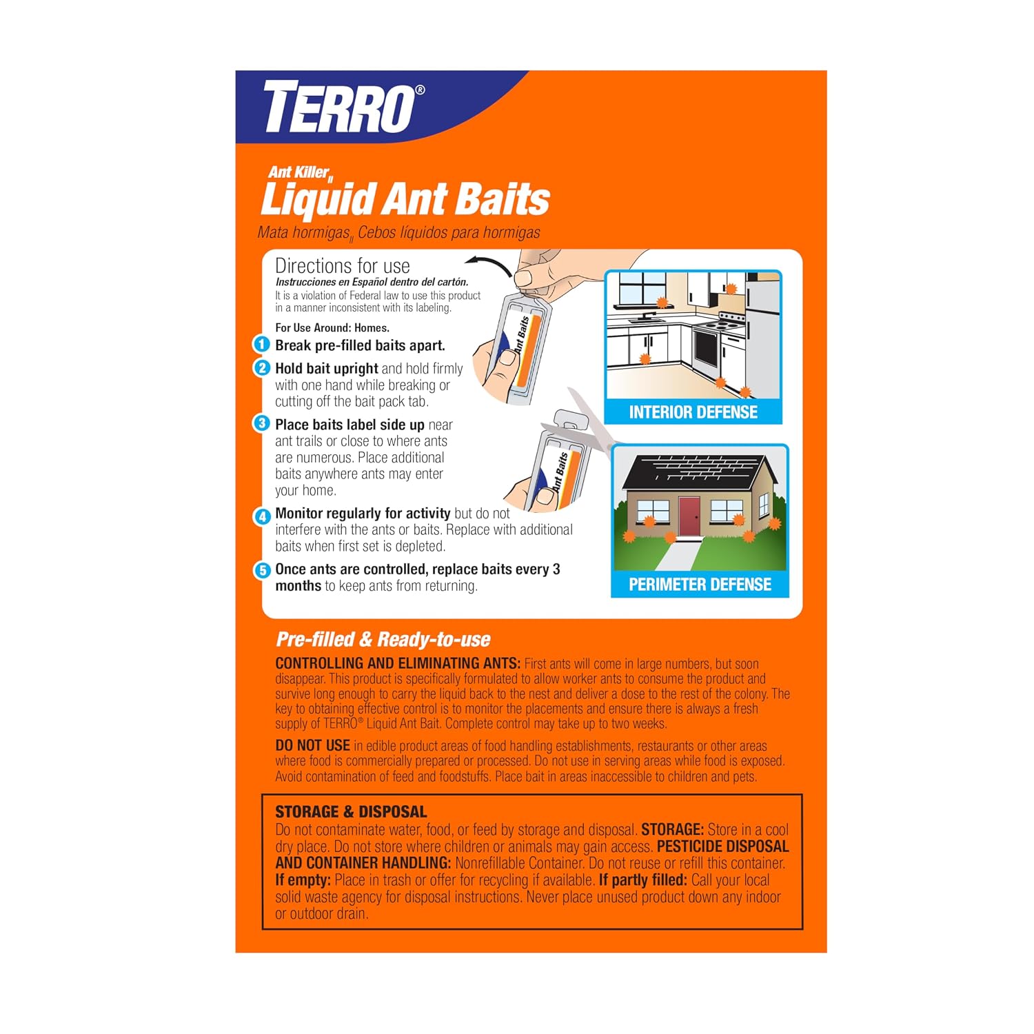 Terro, Ant Killer Bait Stations T300B - Liquid Bait to Eliminate Ants - Bait System - Stations for Effective Indoor Ant Control, 12 Count | Borax Formula, Kills the Queen & the Entire Colony, Liquid Ant Baits Indoor, Kills Household Ants, Indoor Use