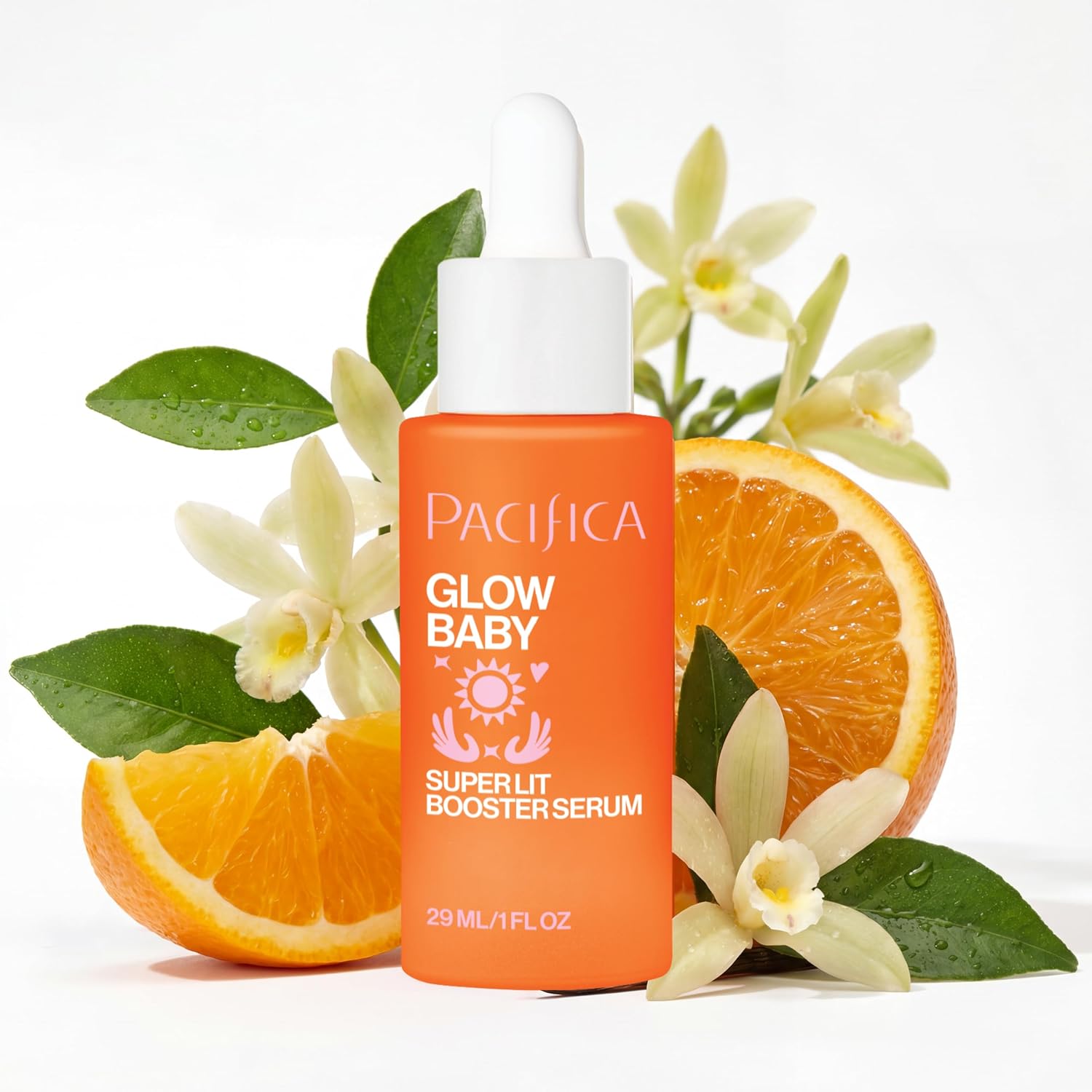 Pacifica Vitamin C Serum for Face – Glow Baby Brightening Facial Serum with Glycolic Acid – Vitamin C Booster Skin Care, Dark Spot Corrector, Vegan Skincare for Glowing Skin, Dermatologist Tested