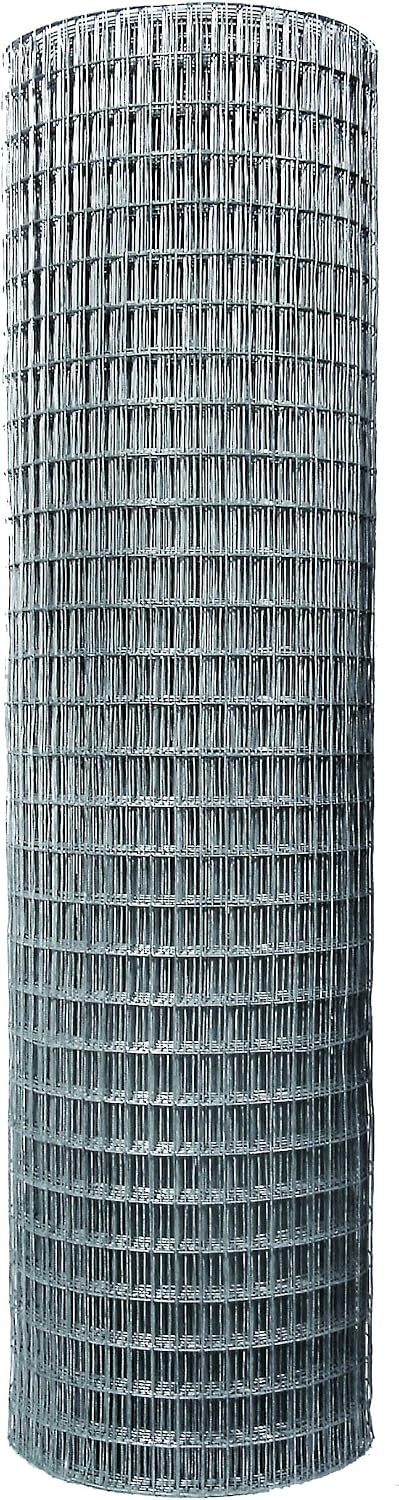 Garden Zone 36 Inches x 25 Feet - 1 x 2-Inch Openings, 14-Gauge - Galvanized Welded Wire Fencing - For Cages and Fencing for Rabbits, Gardens, Cattle Panels