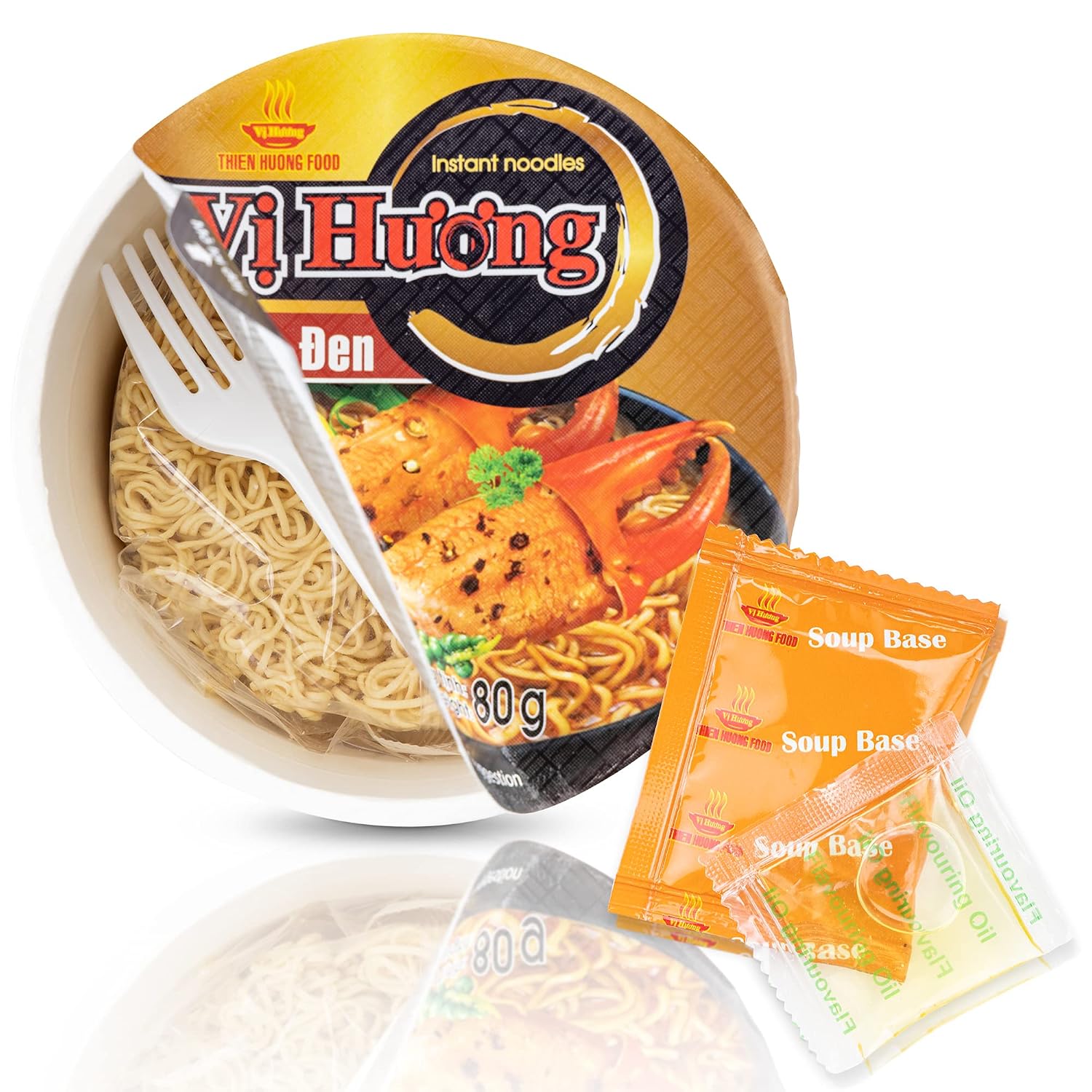 Vi Huong Instant Pho Noodles - 12-Pack, 2.47 Ounce Bowls, Chicken And Beef Variety - Authentic Pho Soup Recipe, Ready In 4 Minutes - Non GMO