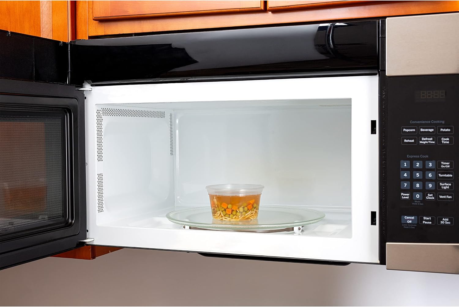 DuraHome - Deli food Storage Containers with Lids 32 oz, Quart Pack of 24 Leak-proof Freezer Safe Microwaveable Soup Storage Container - Clear Plastic Premium Quality