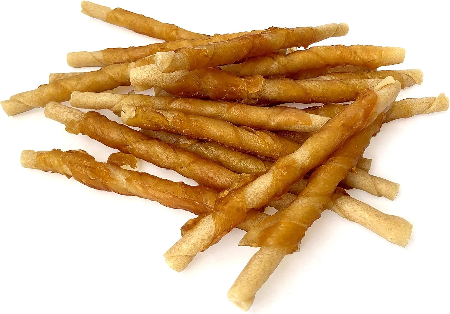 Rena's Recipe Chicken Twisty Sticks Chicken Wrapped Dog Treats, 8 oz | Rawhide-Free Chicken Wrapped Soft Chews with Glucosamine for Joint Support
