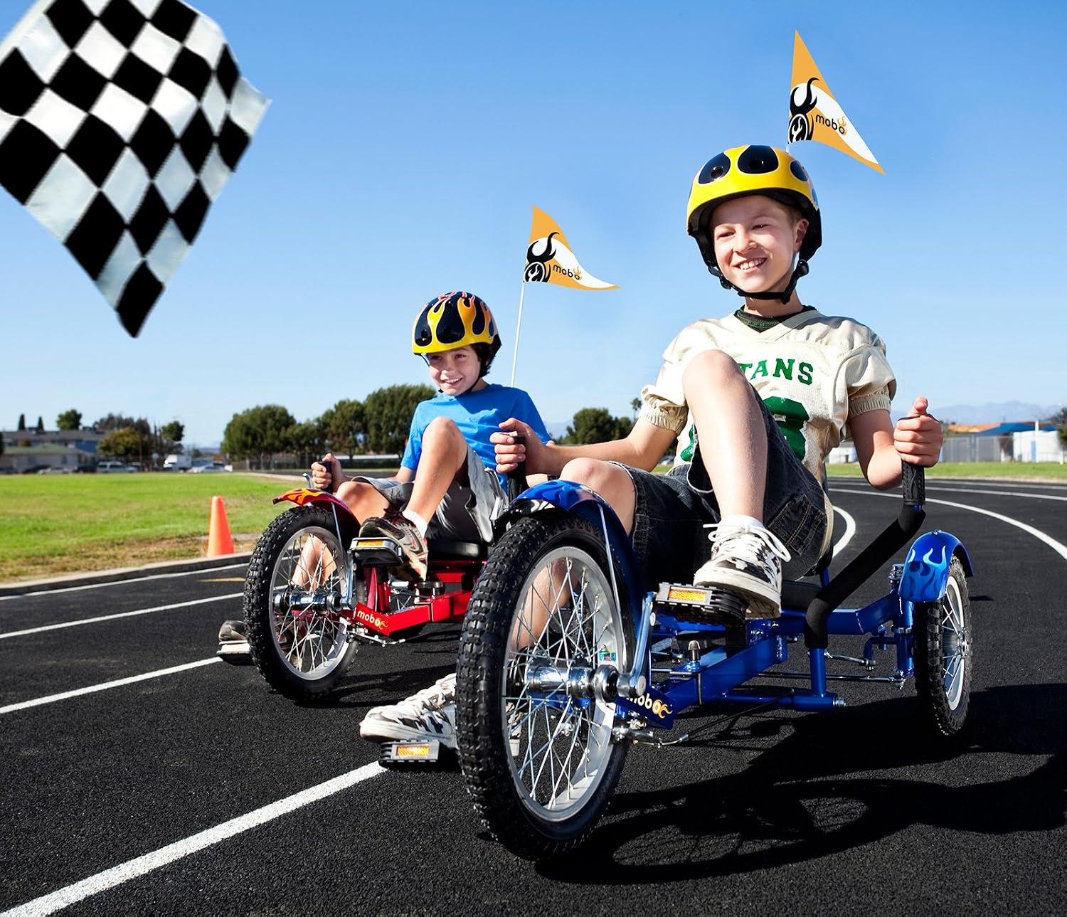 Mobo Triton Pedal Go Kart Trike. Kids 3-Wheel Bike. Youth Cruiser Tricycle
