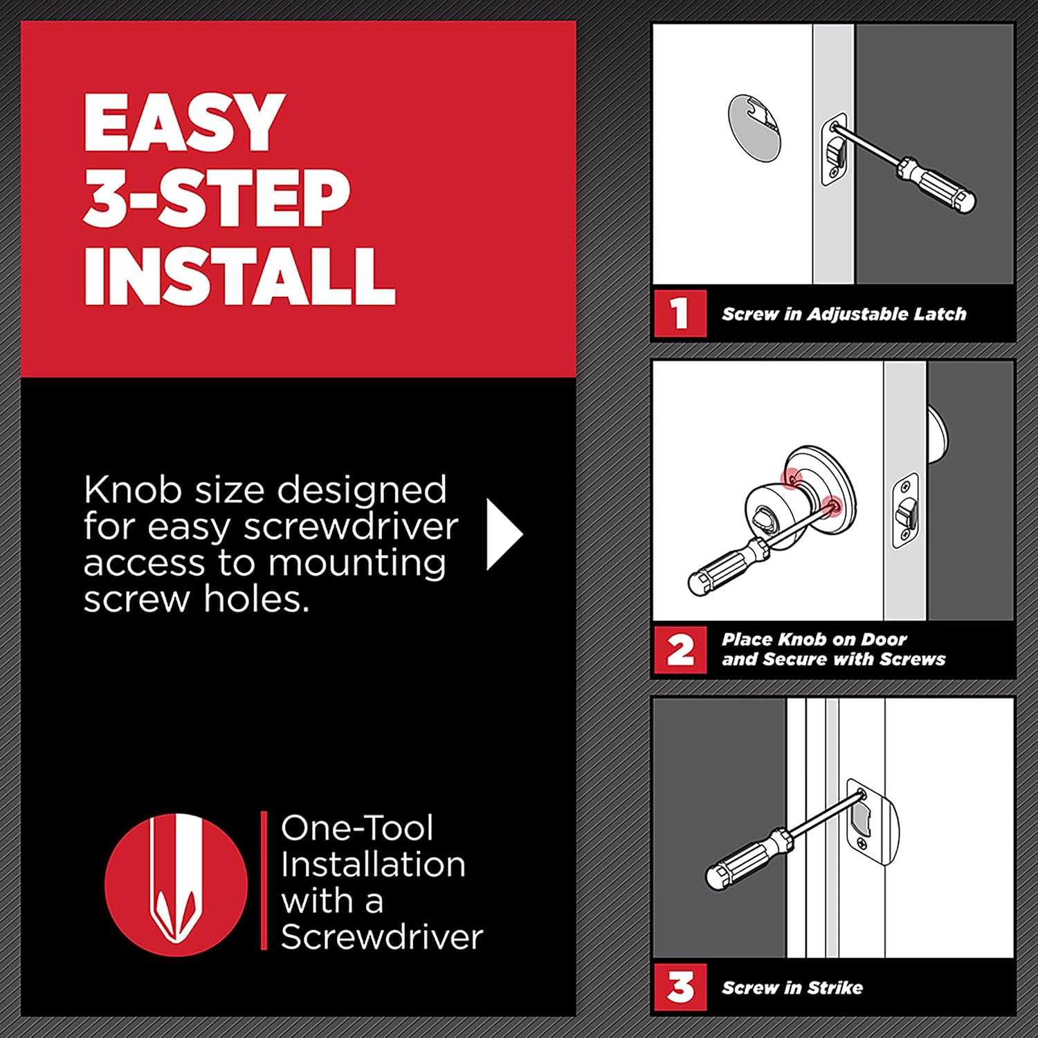 Kwikset Cove Interior Privacy Door Knob with Lock, Door Handle For Bathroom and Bedroom, Satin Nickel Keyless Turn Lock Doorknob, with Microban Protection
