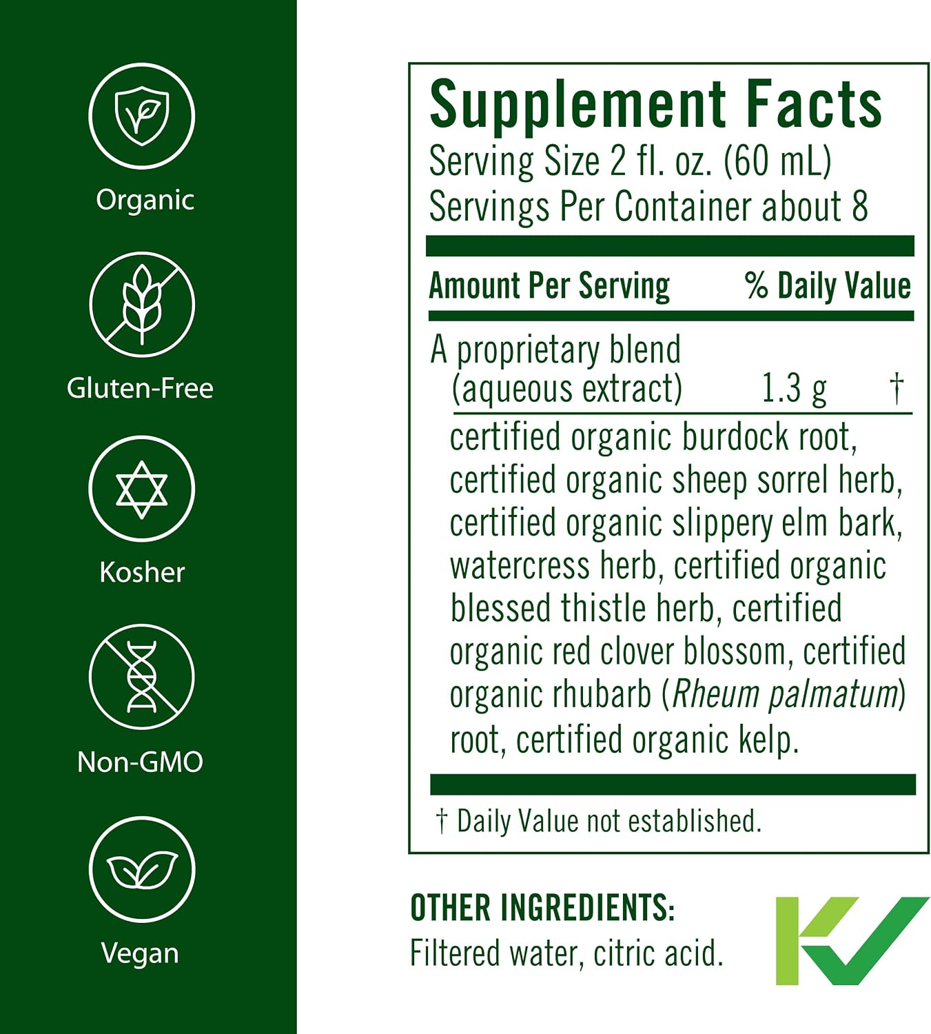 Flora - Flor-Essence - Gentle Detox Tea for a Full-Body Cleanse - Contains Organic Slippery Elm Bark, Rhubarb, Burdock Root & More - Vegan, Non-GMO & Gluten-Free - 17 fl. oz.