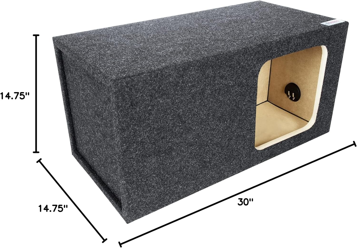 Atrend Bbox Single Vented 15 Inch Subwoofer Enclosure Engineered for Kicker Solo-Baric Model L5 & L7 Subwoofers - Car Subwoofer Boxes & Enclosures & Subwoofer Box Improves Audio Quality, Sound & Bass