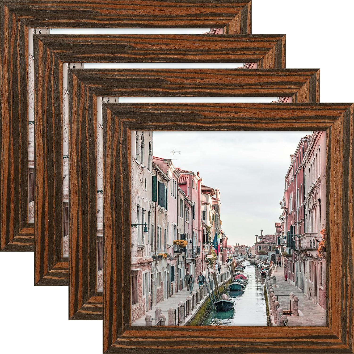 WUTL 8x8 Black Picture Frames Square