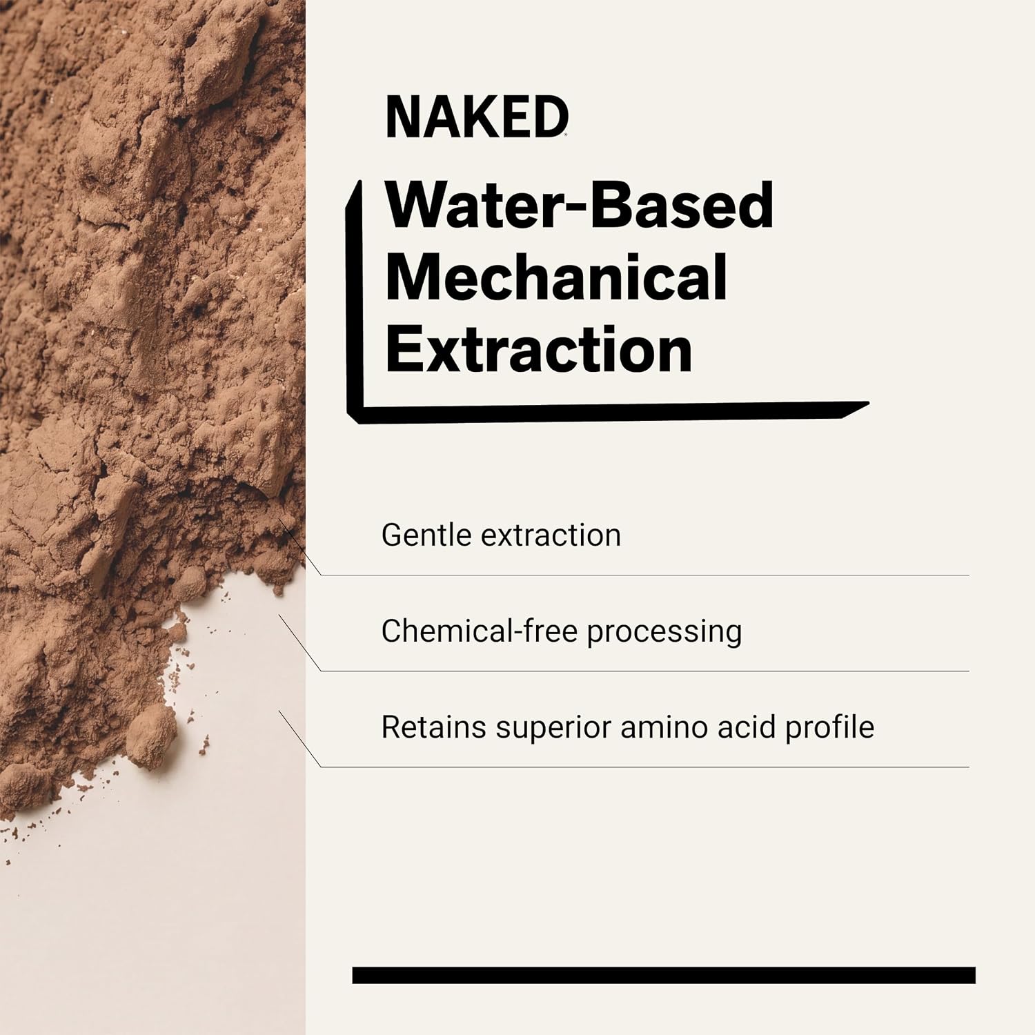 NAKED Pea - 5LB 100% Pea Protein Powder from North American Farms - Unflavored Vegan Pea Protein Isolate - NSF Certified, Plant Protein Powder, Easy to Digest - 76 Servings