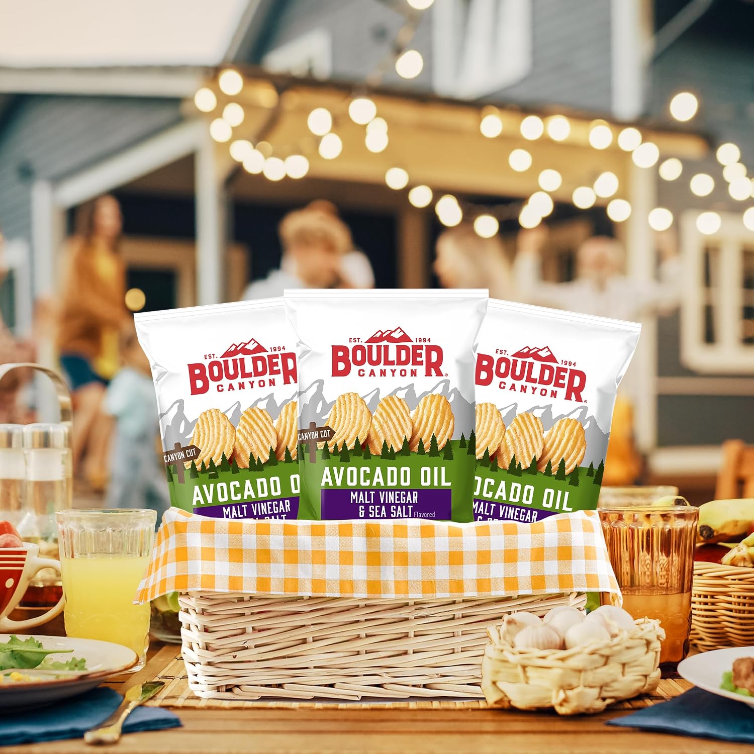 Boulder Canyon Avocado Oil Sea Salt Potato Chips 6 Count, 1.25 OZ