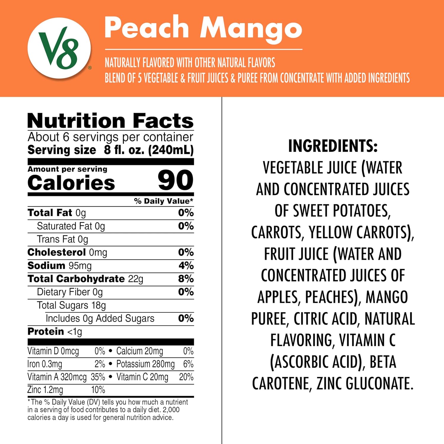 V8 Blends 100% Juice Pomegranate Blueberry Juice, Fruit and Vegetable Juice Blend, 46 Fl Oz Bottle