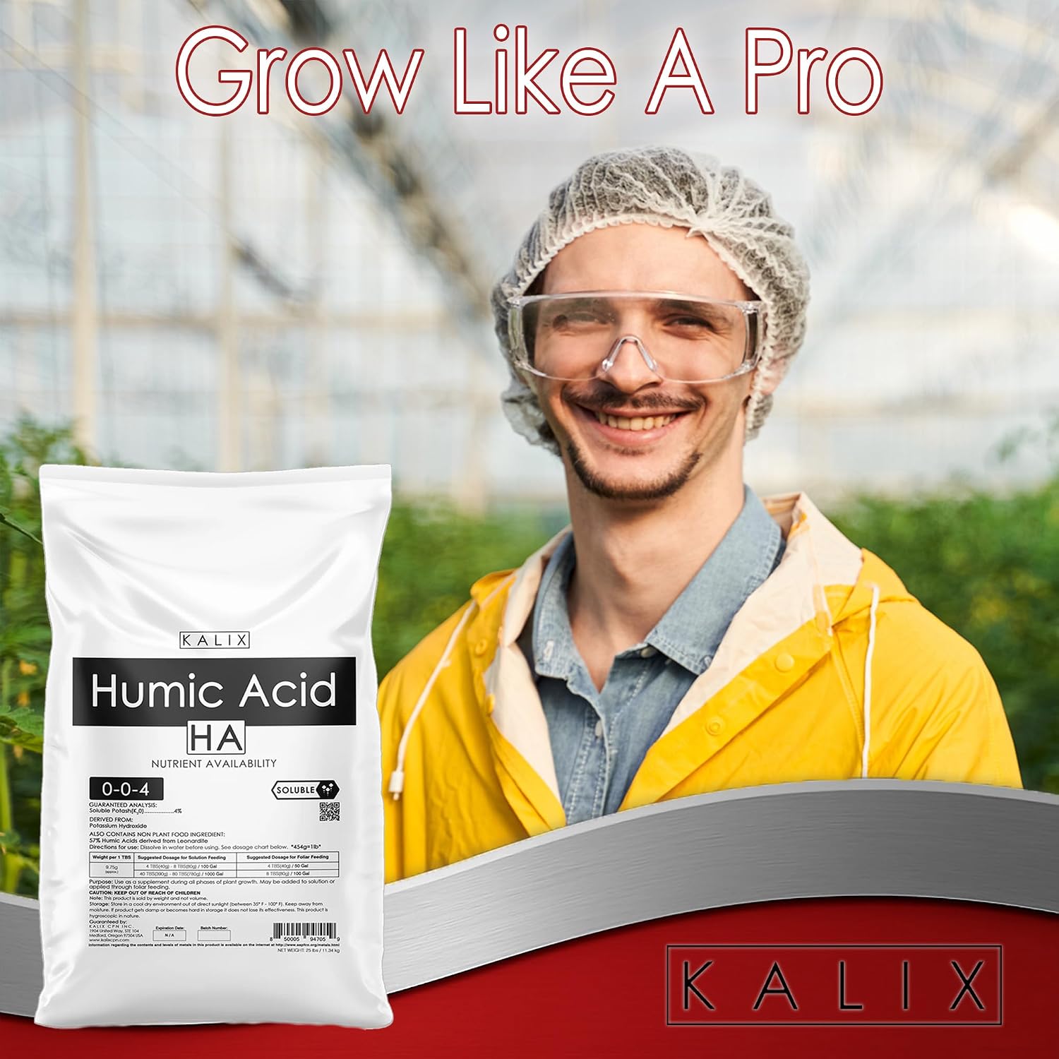 KALIX Humic Acid Fertilizer | Water-Soluble Organic Soil Conditioner for Root Growth & Nutrient Uptake | Improves Soil Structure & Plant Health