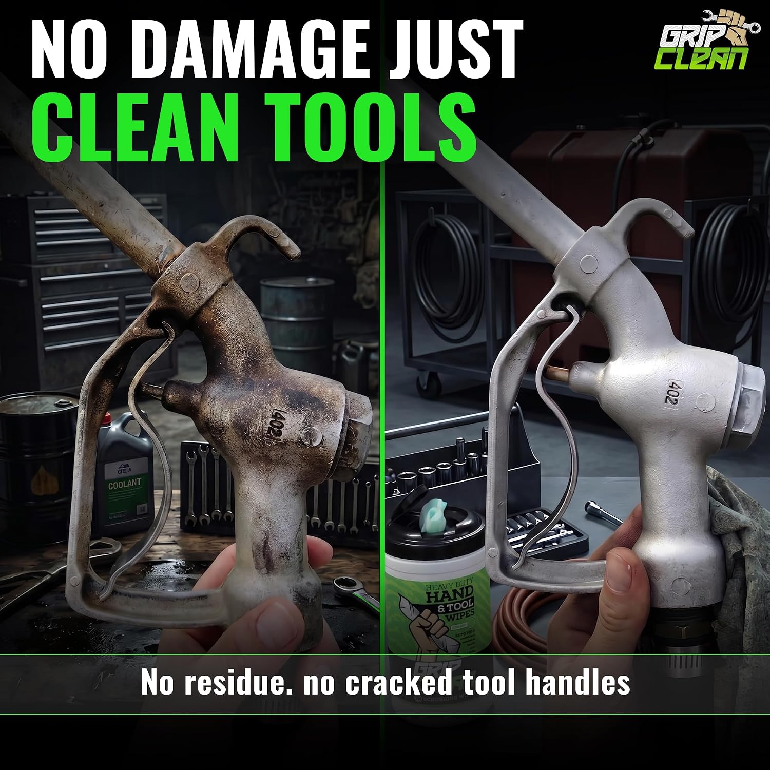 Heavy Duty Hand Cleaning Wipes, Tool Wipes, Waterless Mechanic Hand Cleaner