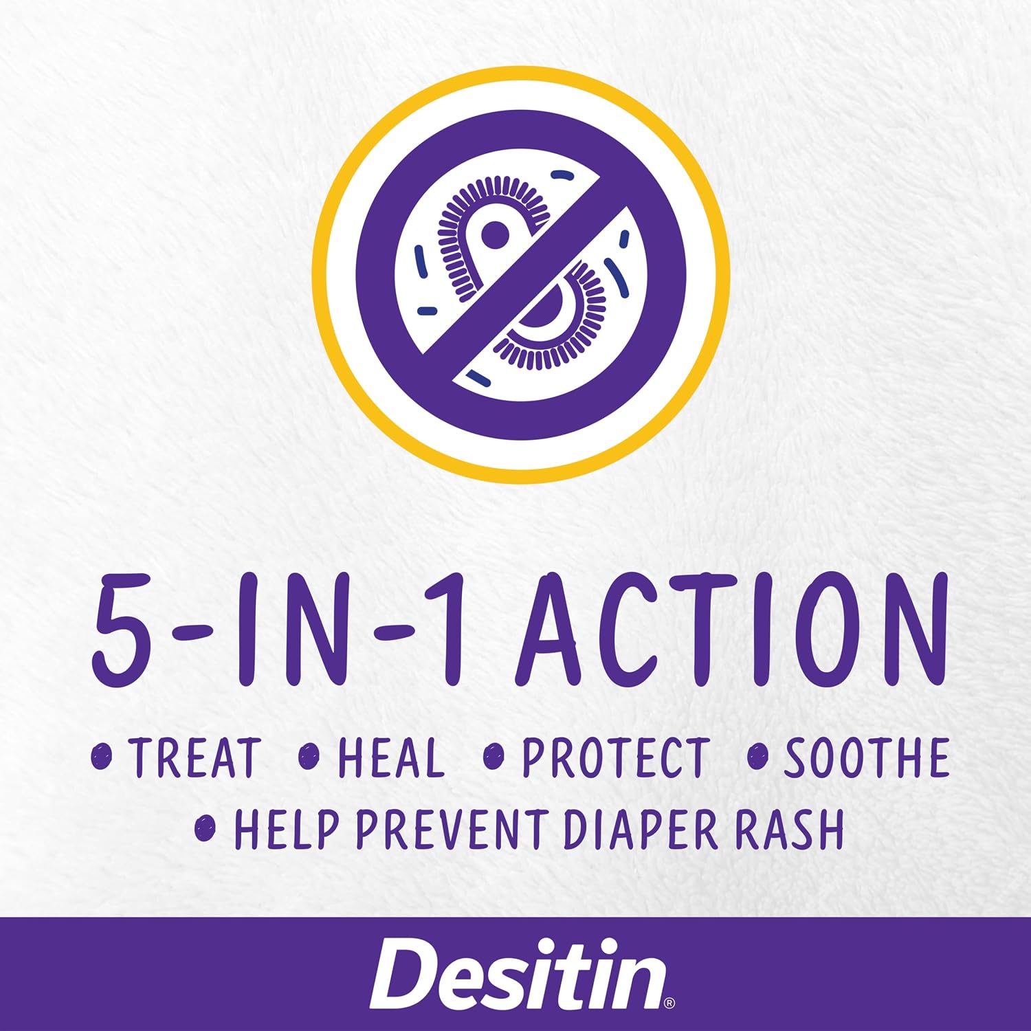 Desitin Maximum Strength Diaper Rash Paste, 40% Zinc Oxide, 4.8 oz | Helps Treat, Relieve & Prevent Diaper Rash, 40% Zinc Oxide, Immediate Relief, Protects up to 12 Hours, Hypoallergenic