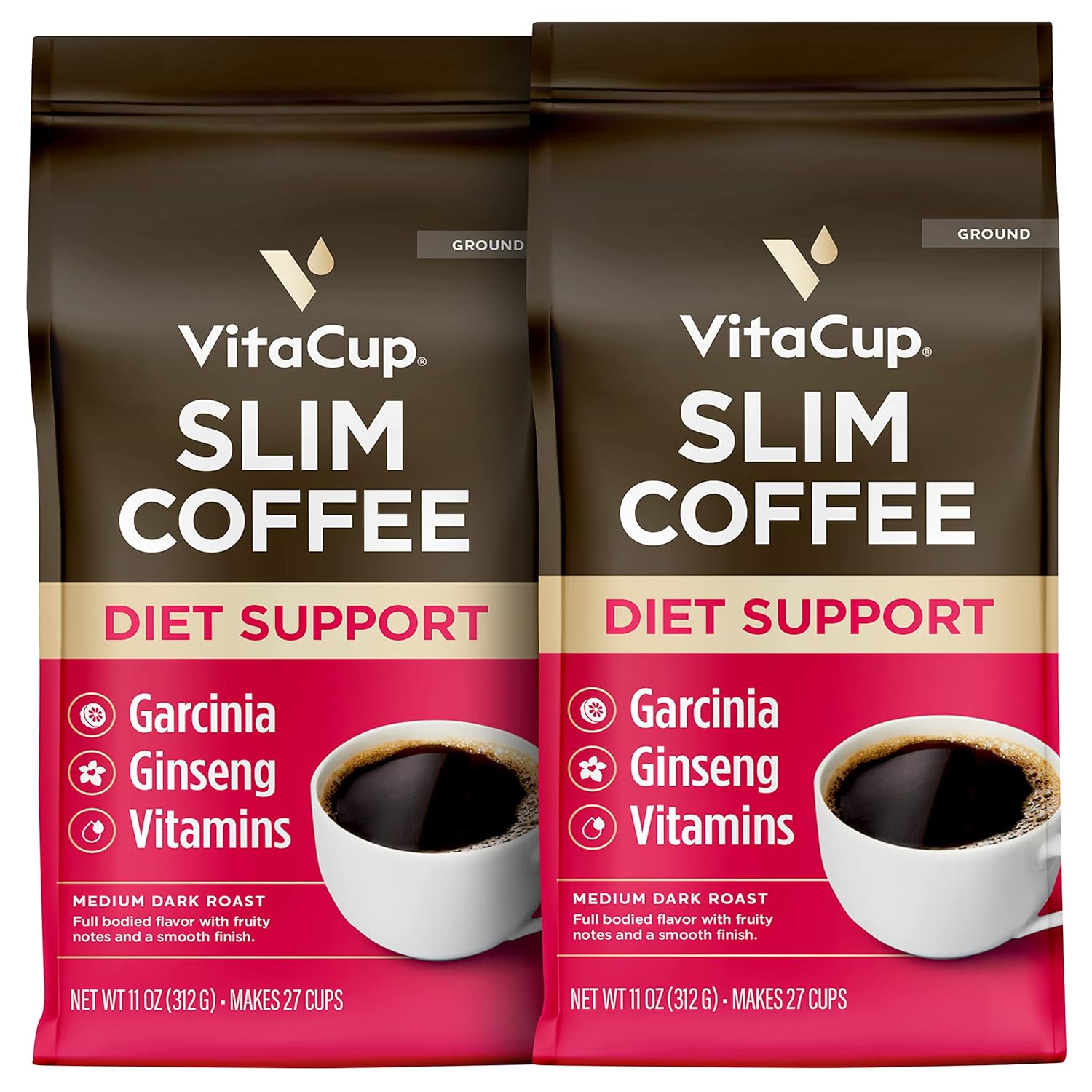 VitaCup Genius Keto Ground Coffee with MCT Oil, 11oz