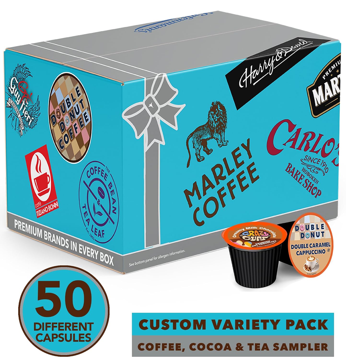 Crazy Cups Seasonal Premium Hot Chocolate Single Serve Cups for Keurig K Cup Brewers Variety Pack Sampler, 40 Count