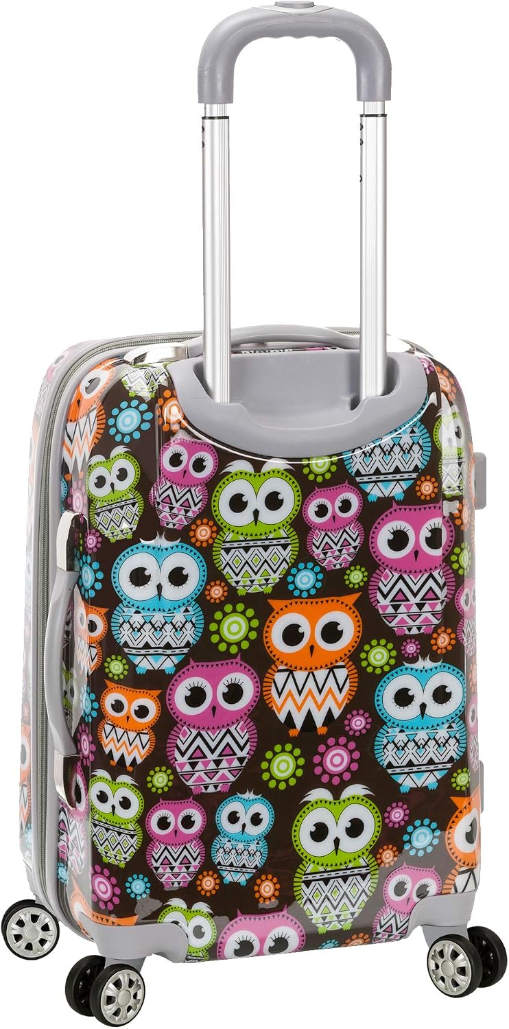 Rockland Vision Hardside 3 Piece Spinner Wheel Luggage Set, (20"/24"/28"), Love