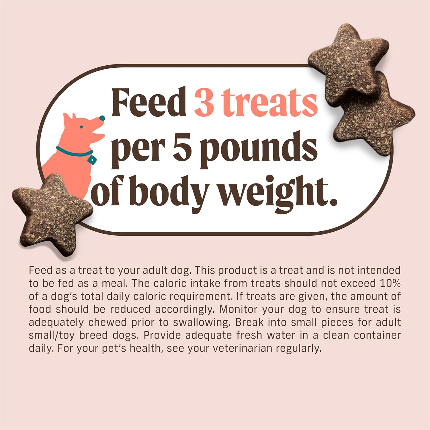 Merrick Power Bites Salmon Grain Free Dog Treats 6 oz Bag | Wholesome and flavorful dog treats made with salmon as the #1 ingredient, perfect for anytime snacking or training rewards