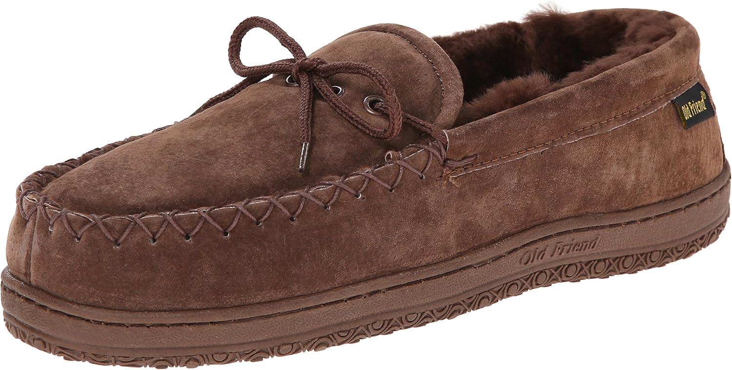Old Friend Men’s Loafer Moccasin - Slip-On Indoor Outdoor Casual Comfort Shoes