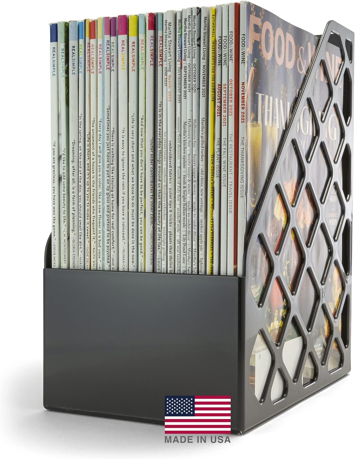 Officemate Recycled Large Magazine File, Black, 6 Each (26083)