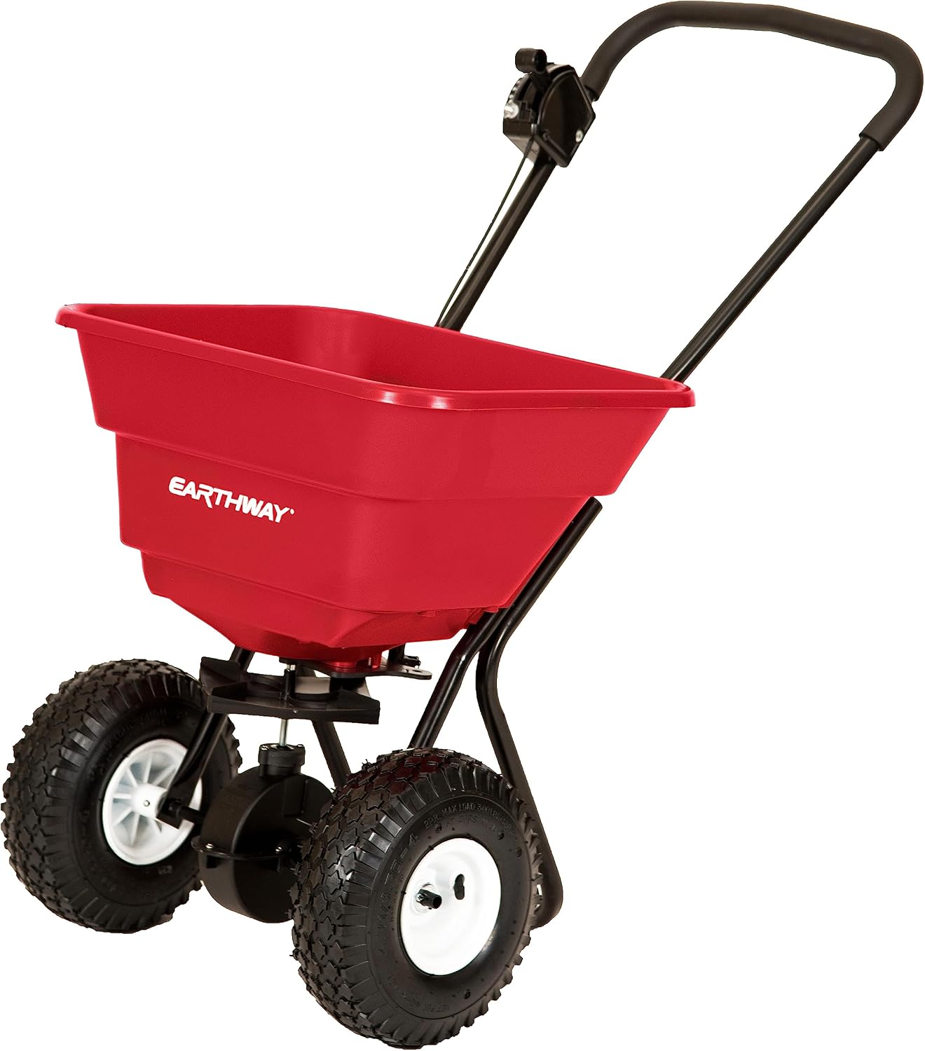 EarthWay 2050P 80lb Broadcast Spreader, Lawn Aerator, Fertilizer Spreader, 80lb Capacity, Pre-Assembled