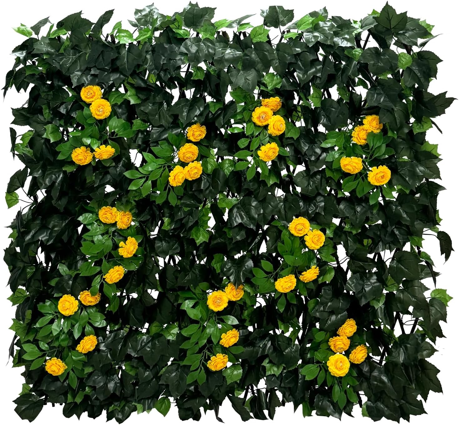 Expandable Fence Privacy Screen for Balcony Patio Outdoor,Decorative Faux Ivy Fencing Panel,Artificial Hedges (Single Sided Leaves)……