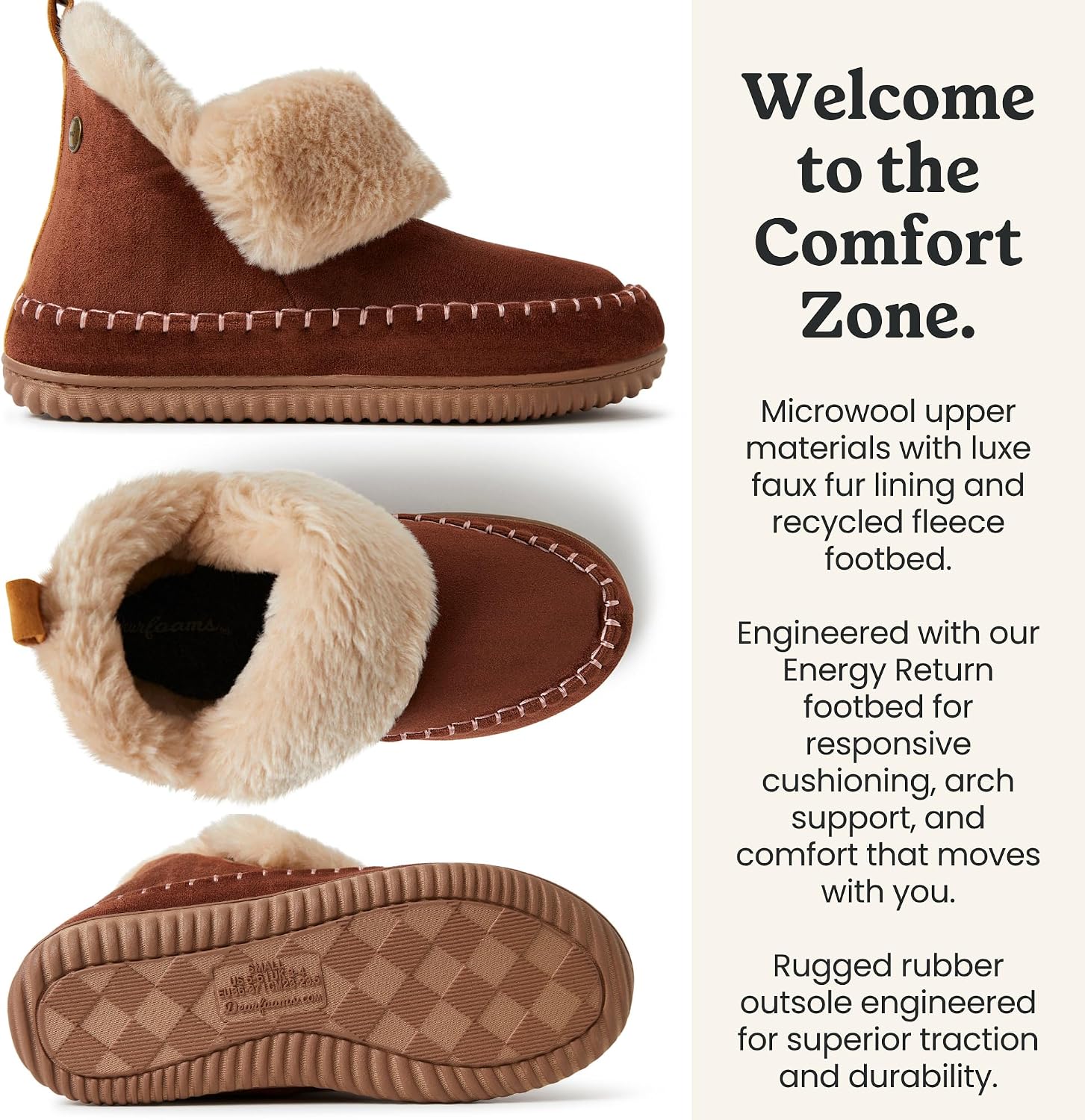 Dearfoams Women's Moritz Mountain Energy Return Technology Bootie