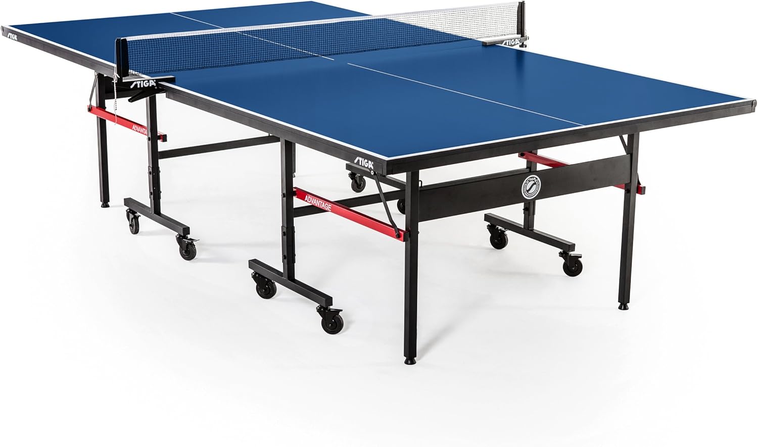 STIGA Advantage Series Indoor Ping Pong Table, Foldable Table Tennis Table - 13, 15, 18, and 25mm Tabletops - Quickplay 10 Minute Assembly - Playback Mode - Recreational- to Tournament-Level