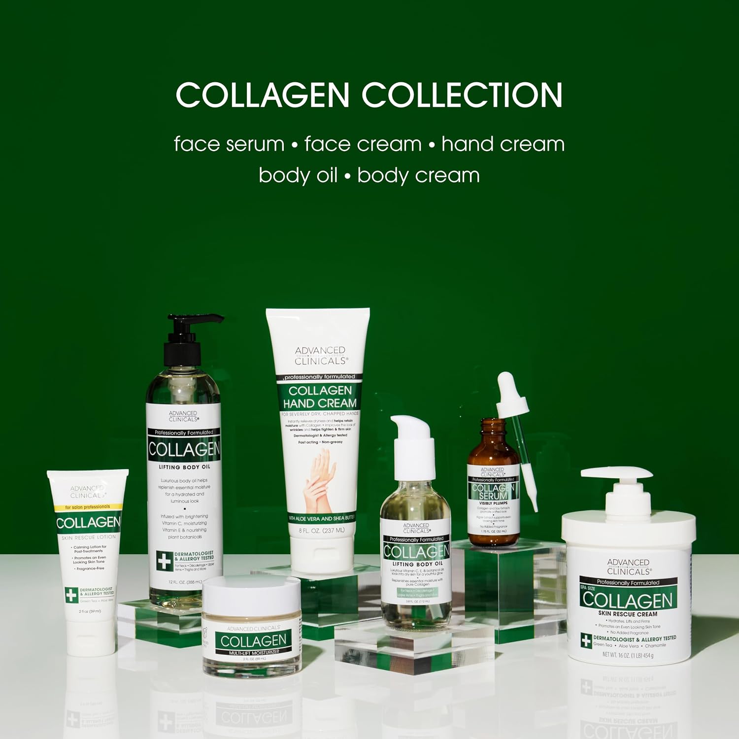 Advanced Clinicals Hydrating Collagen Oil For Body & After Shower | Visible Anti Aging Moisturizing Collagen Body Oil For Women & Men Helps Soften Appearance Of Crepe Skin & Wrinkles, 3.8 Fl Oz