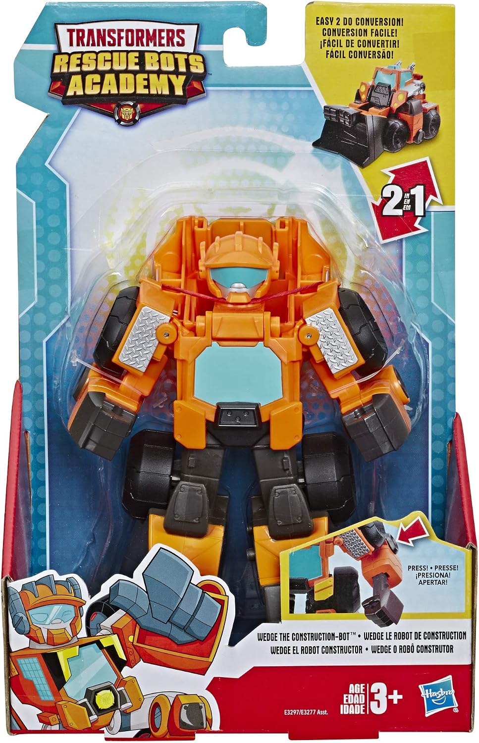 Transformers Playskool Heroes Rescue Bots Academy Wedge The Construction-Bot Converting Toy Robot
