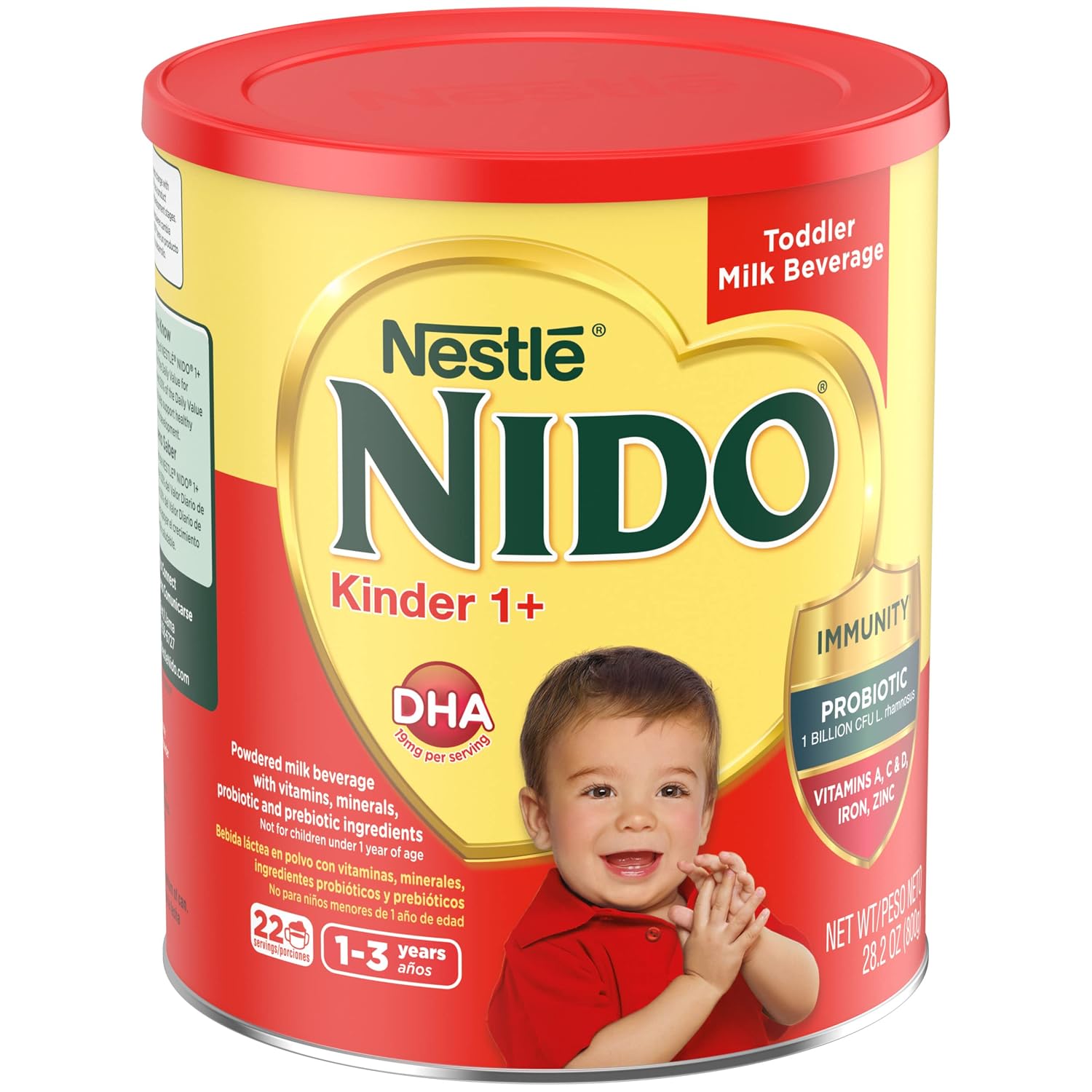 Nido NESTLE Kinder 1+ Powdered Milk Beverage 1.76 lb. Canister