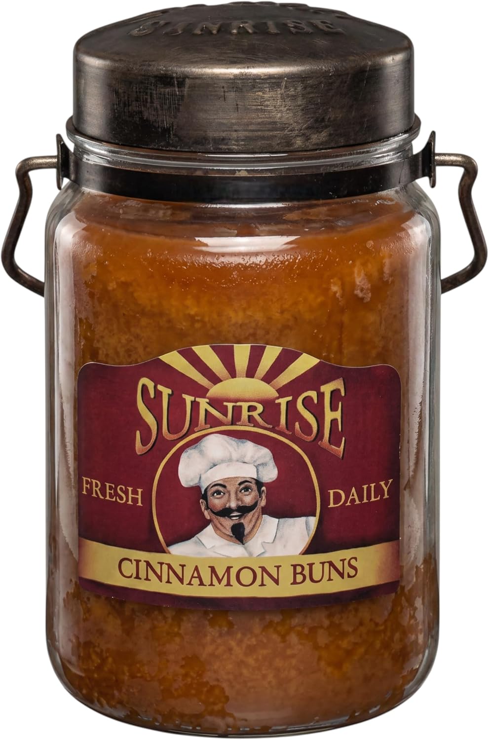 McCall’s Candles | Hot Buttered Rum | 26 oz Scented Candle | USA-Poured | Vintage Rustic Jar with Carrying Handle | Warm Buttery Spiced Rum Fragrance