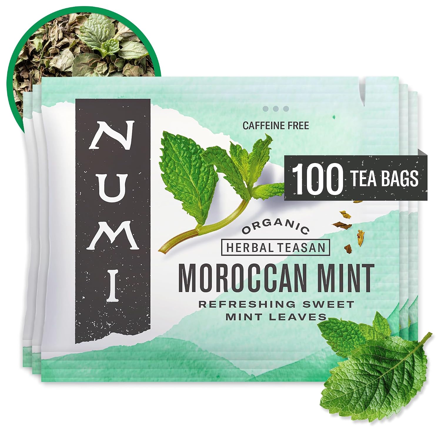 Numi Organic Gunpowder Green Tea – 54 Green Tea Bags – Bold, Smooth Flavor, Packed with Antioxidants, Naturally Energizing, Microplastic-Free Tea Bags