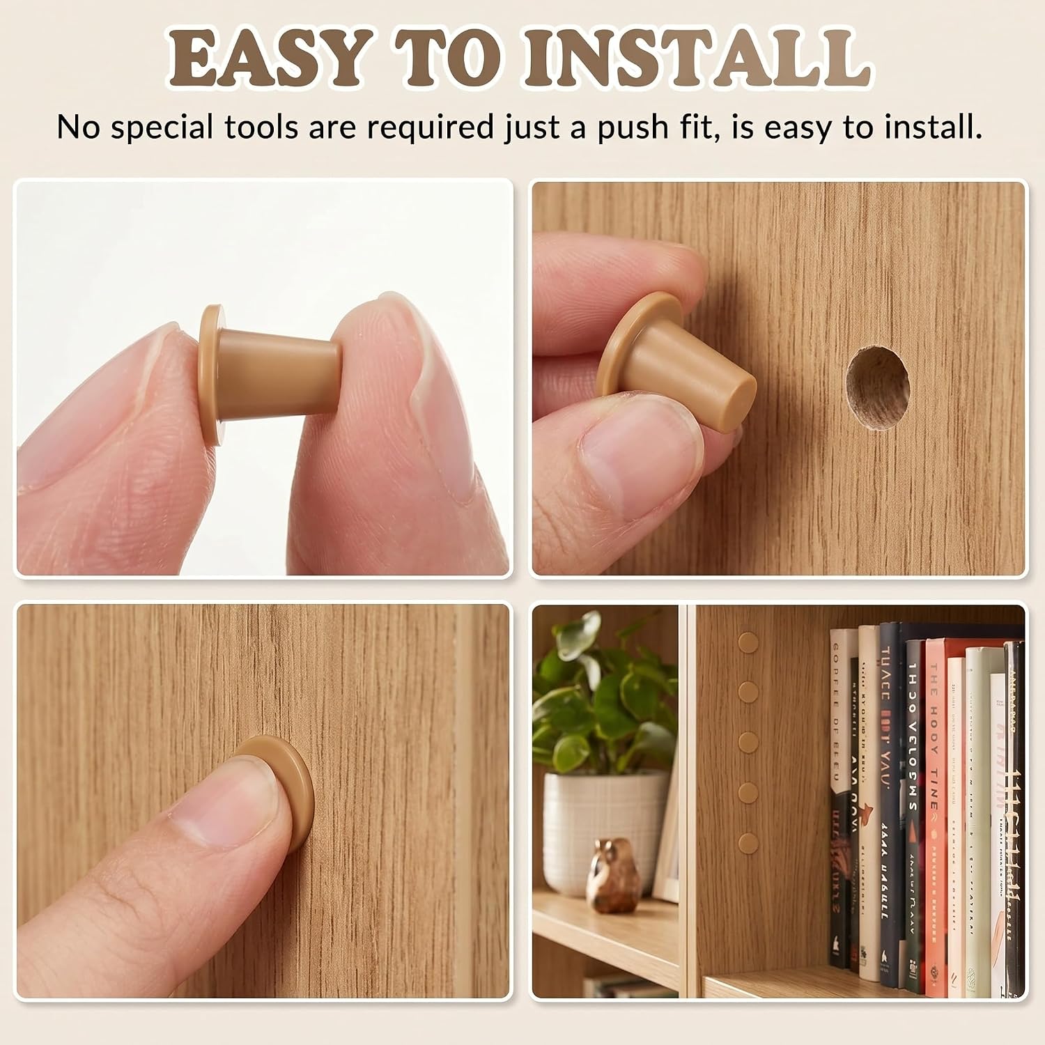 240 Pcs White Hole Plugs Covers Caps Compatible with IKEA Kallax Bookcase Cabinet Shelving 3.5mm Furniture Hole Fillers Compatible with Billy Bookshelf for a Seamless Built in Look