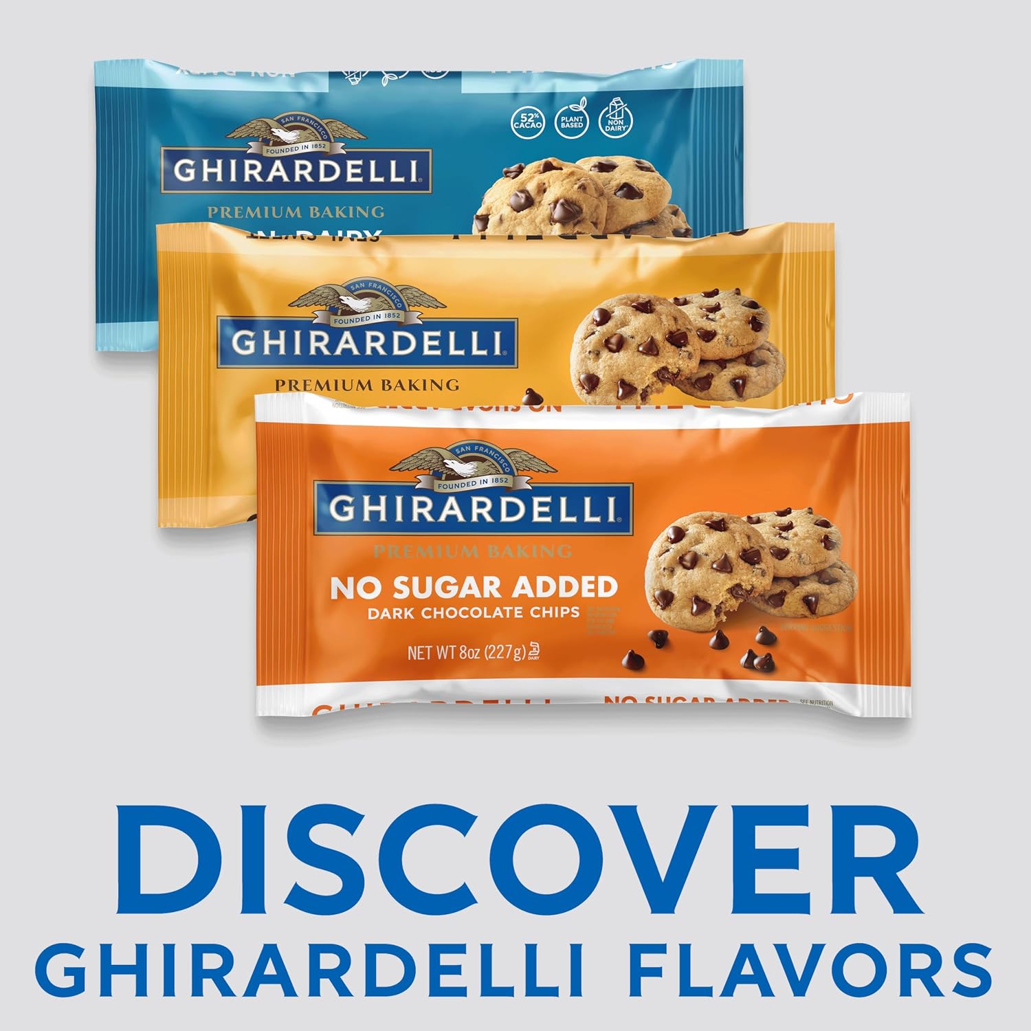 Ghirardelli, Baking Chips Semi Sweet, 12 Ounce